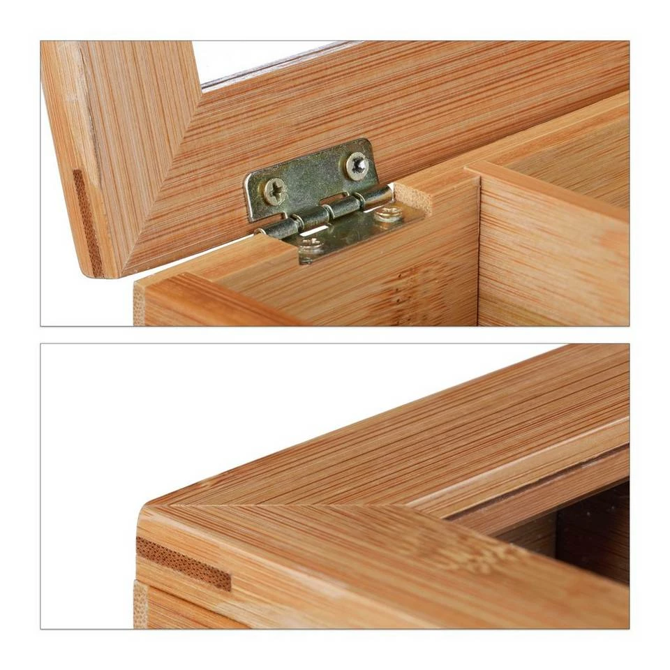 relaxdays Teebox »Teebox Bambus 9 Fächer«, Bambus 7 relaxdays Teebox »Teebox Bambus 9 Fächer«, Bambus – Bild 7