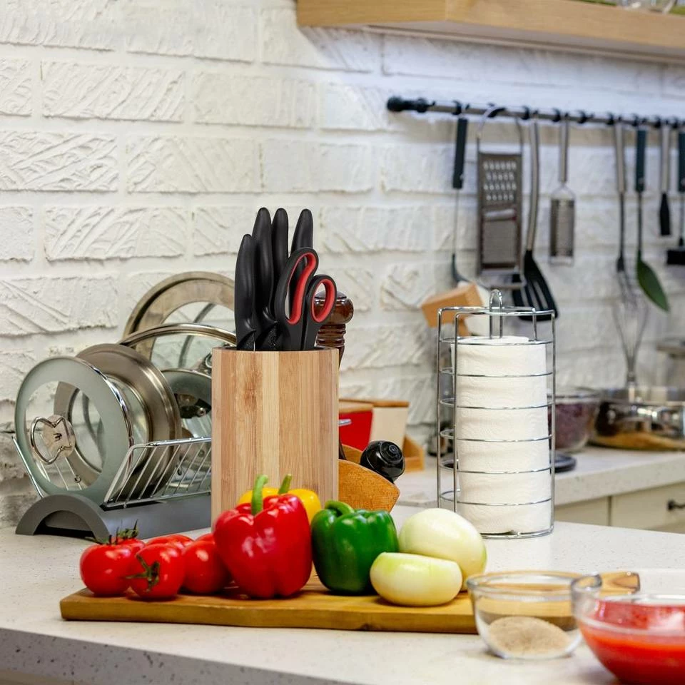 relaxdays Messerblock »Messerblock unbestückt aus Bambus« 2 relaxdays Messerblock »Messerblock unbestückt aus Bambus« – Bild 2