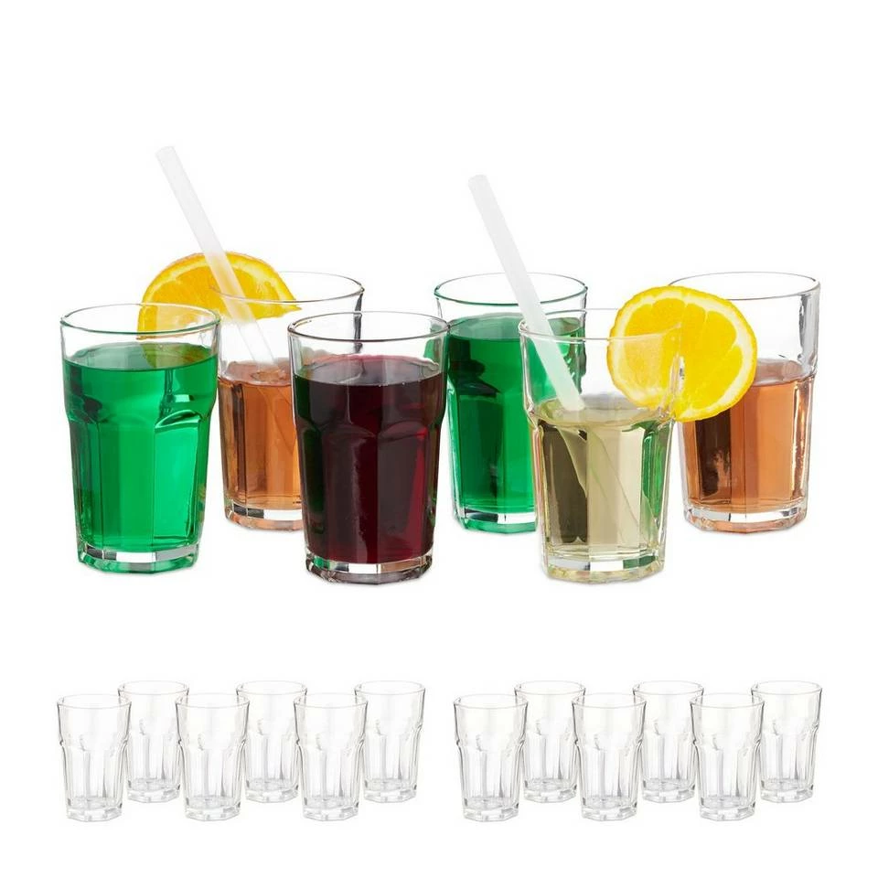 relaxdays Glas »18 x Trinkgläser«, Glas 1 relaxdays Glas »18 x Trinkgläser«, Glas