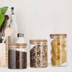 relaxdays Vorratsdose »3er Set Vorratsdosen Glas ver. Größen«, Glas -Neuetischkultur Verkäufe 2022 03cffb5f da4a 5d41 8e88 cd146b0f1700