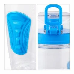 relaxdays Trinkflasche »Trinkflasche mit Obsteinsatz«, Blau Transparent Gr&uuml;n Schwarz, Transparent Schwarz, Transparent Blau Schwarz, Transparent Pink Schwarz -Neuetischkultur Verkäufe 2022 0498ce4a 287d 5b4e 87e7 183d724225b1