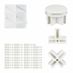 relaxdays Steckregal »160 x Verbindungsstück Steckregal weiß«