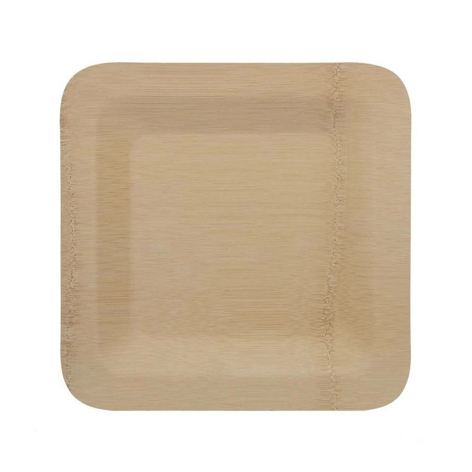 relaxdays Einwegteller »50 x Bambus Teller eckig 25,5 cm« 9 relaxdays Einwegteller »50 x Bambus Teller eckig 25,5 cm« – Bild 9