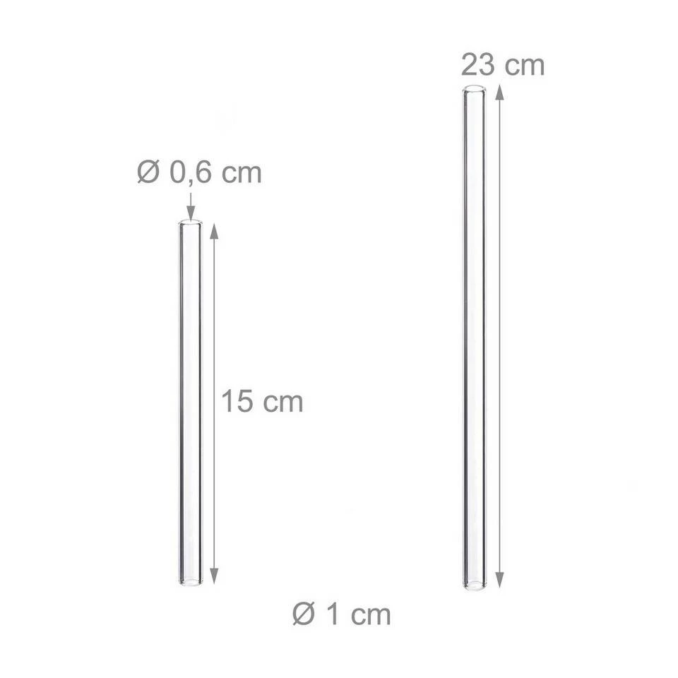 relaxdays Trinkhalme »6 x Strohhalm Glas 15 & 23 cm« 4 relaxdays Trinkhalme »6 x Strohhalm Glas 15 & 23 cm« – Bild 4