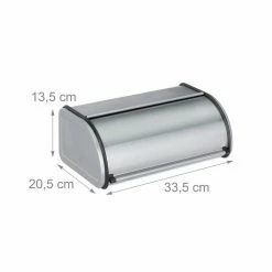 relaxdays Brotkasten »Brotkasten Edelstahl«, Edelstahl -Neuetischkultur Verkäufe 2022 06eed2a6 be1f 5af7 b252 4efa48dc6b11