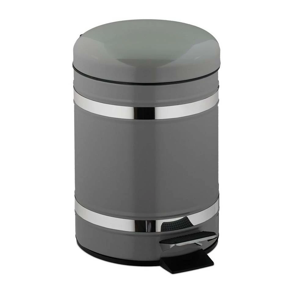 relaxdays Kosmetikeimer »Kosmetikeimer 3l mit Absenkautomatik«, Schwarz Weiß Silber Schwarz, Grau Silber Schwarz, Schwarz Silber 11 relaxdays Kosmetikeimer »Kosmetikeimer 3l mit Absenkautomatik«, Schwarz Weiß Silber Schwarz, Grau Silber Schwarz, Schwarz Silber – Bild 11