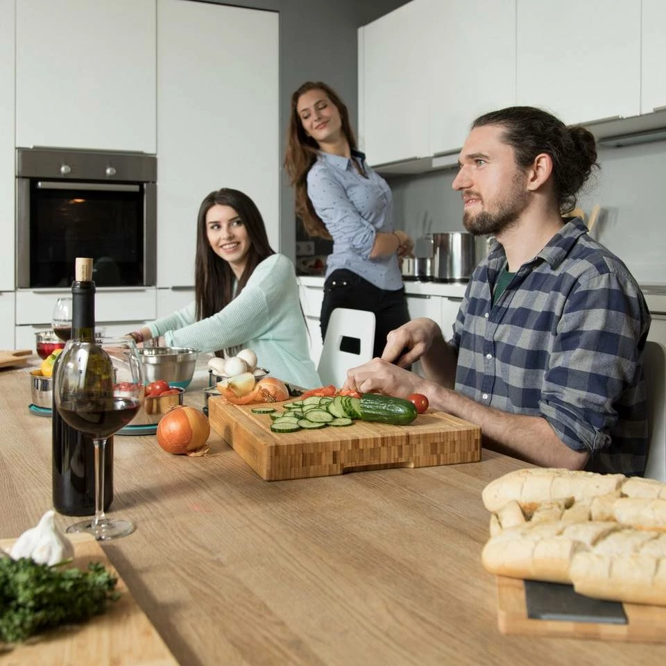 relaxdays Tranchierbrett »2 x großes Tranchierbrett aus Bambus«, Bambus 2 relaxdays Tranchierbrett »2 x großes Tranchierbrett aus Bambus«, Bambus – Bild 2