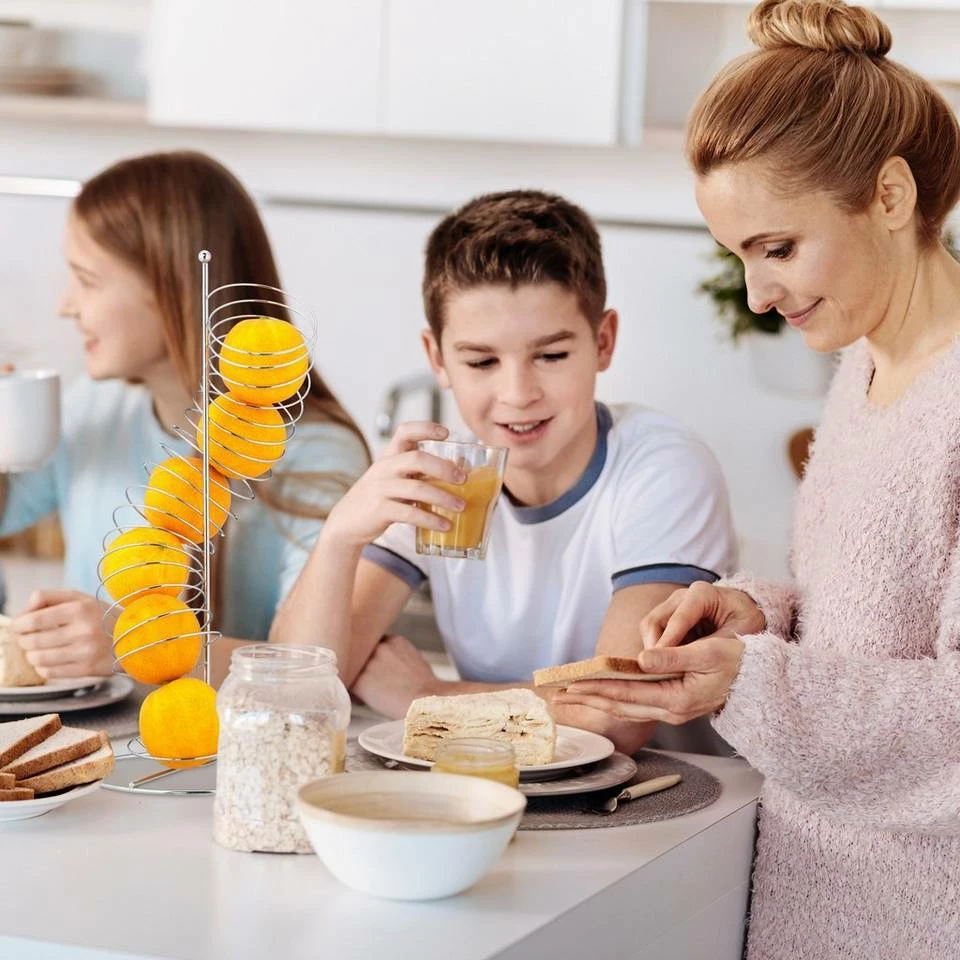 relaxdays Obstschale »2 x Obsthalter Spirale Metall«, Eisen 2 relaxdays Obstschale »2 x Obsthalter Spirale Metall«, Eisen – Bild 2