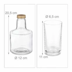 relaxdays Gläser-Set »Wasserkaraffe Set mit Gläsern«, Glas -Neuetischkultur Verkäufe 2022 0c2034cd 0db8 522e 917c 8d4cdac14f33