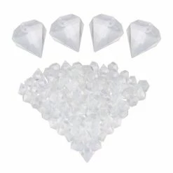 relaxdays Eiswürfelform »100 wiederverwendbare Eiswürfel Diamant«