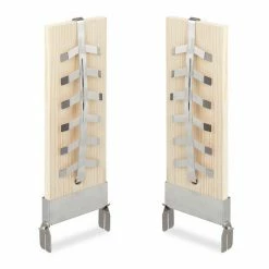 relaxdays Räucherbrett »Flammlachsbretter 2er Set XXL«, Holz