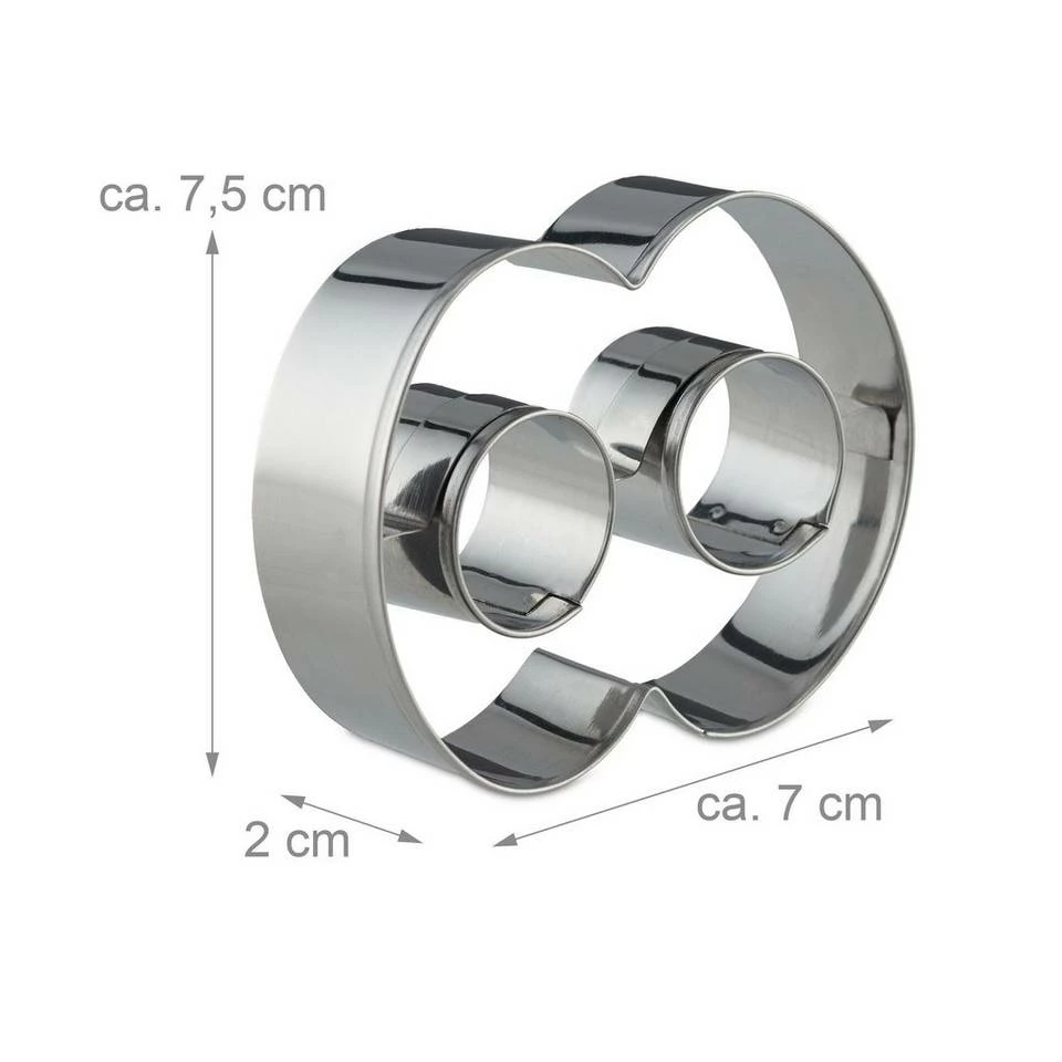 relaxdays Ausstechform »Plätzchen Ausstecher Buchstaben & Zahlen«, Edelstahl 4 relaxdays Ausstechform »Plätzchen Ausstecher Buchstaben & Zahlen«, Edelstahl – Bild 4