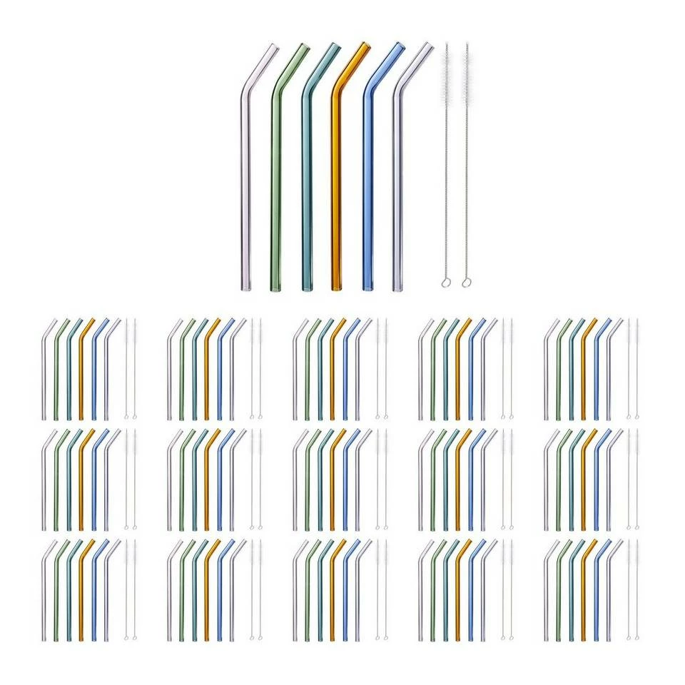 relaxdays Trinkhalme »96 x Strohhalme Glas bunt 23 cm« 1 relaxdays Trinkhalme »96 x Strohhalme Glas bunt 23 cm«