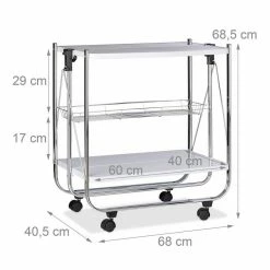 relaxdays Tablett »Serviertablett klappbar«, Stahl, Weiß Wei&szlig; Silber, Schwarz Silber -Neuetischkultur Verkäufe 2022 13712a5b fbf9 537c 9733 edc2f32257d6