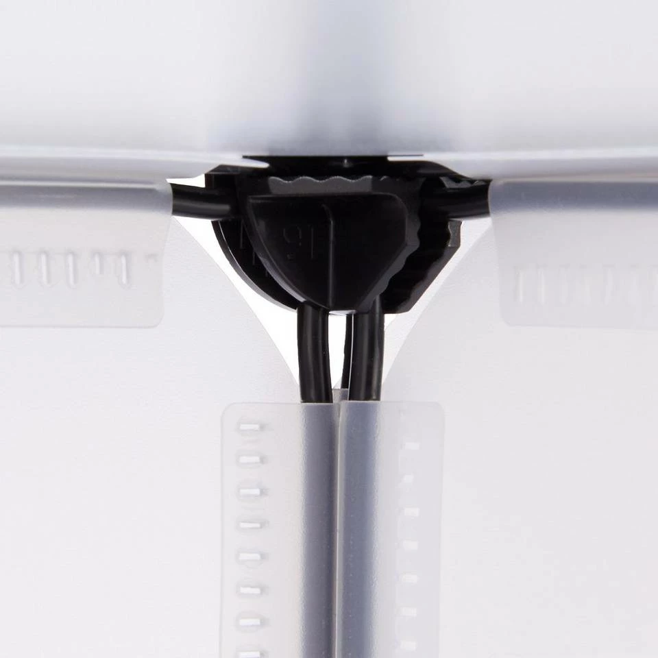 relaxdays Steckregal »Steckregal aus Kunststoff mit 15 Fächern«, Transparent Schwarz, Transparent Schwarz, Weiß 8 relaxdays Steckregal »Steckregal aus Kunststoff mit 15 Fächern«, Transparent Schwarz, Transparent Schwarz, Weiß – Bild 8