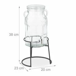 relaxdays Getränkespender Getränkespender Set mit Gläsern -Neuetischkultur Verkäufe 2022 14945131 f7fd 5917 800c 957cebf1129c