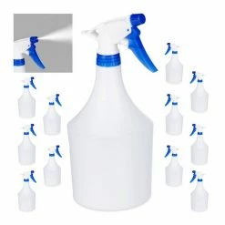 relaxdays Sprühflasche »12x Sprühflasche in Blau«