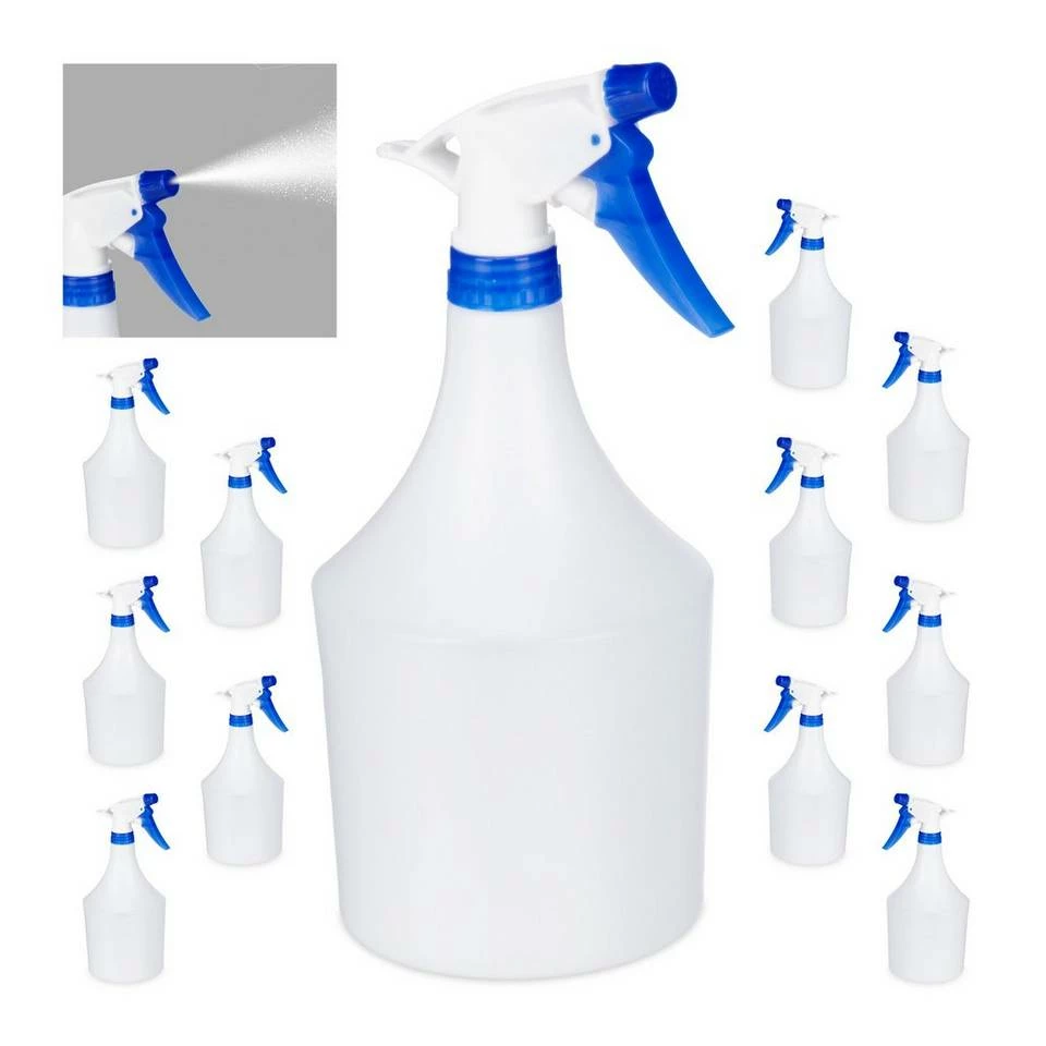 relaxdays Sprühflasche »12x Sprühflasche in Blau« 1 relaxdays Sprühflasche »12x Sprühflasche in Blau«