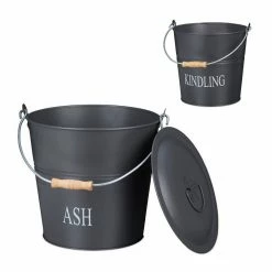 relaxdays Aschekasten »Ascheeimer Set«