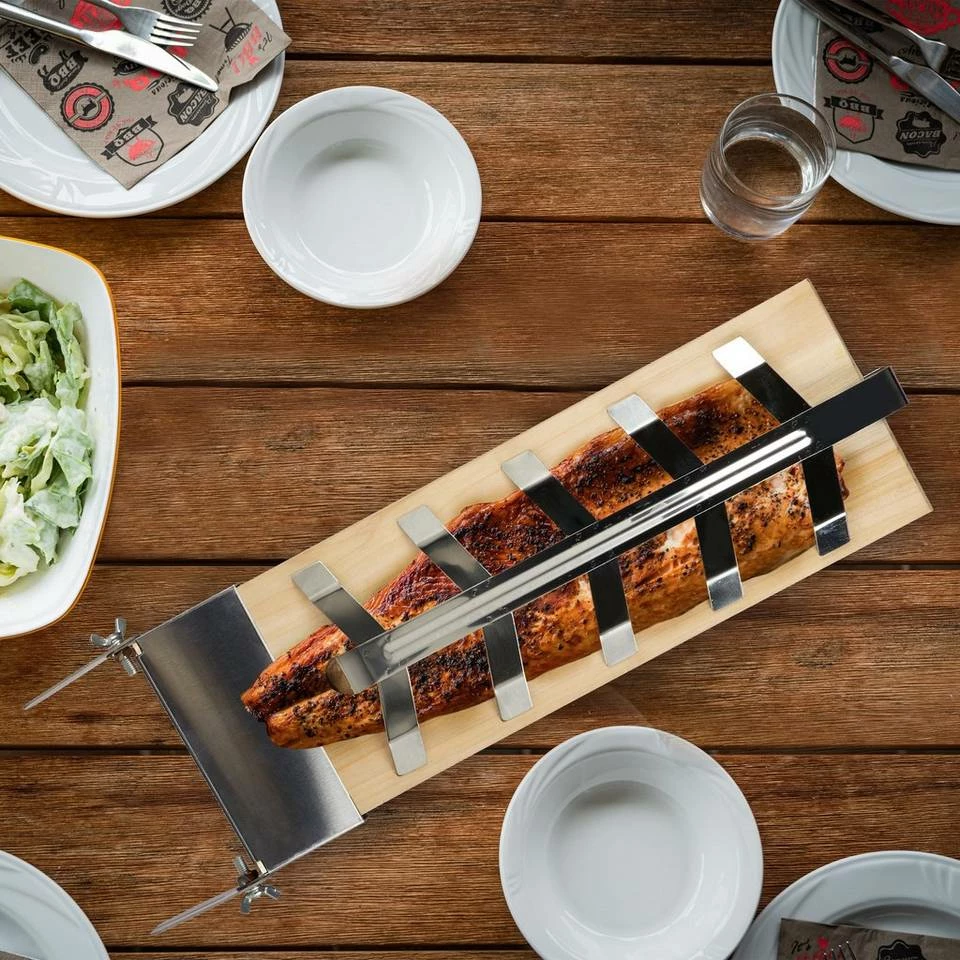 relaxdays Räucherbrett »Flammlachsbretter 2er Set Kiefernholz«, Holz 2 relaxdays Räucherbrett »Flammlachsbretter 2er Set Kiefernholz«, Holz – Bild 2