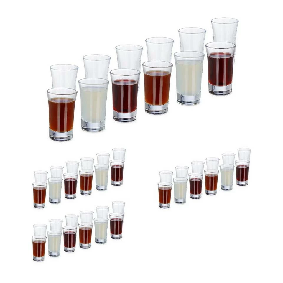 relaxdays Schnapsglas »48 x Schnapsgläser 4cl«, Glas 1 relaxdays Schnapsglas »48 x Schnapsgläser 4cl«, Glas