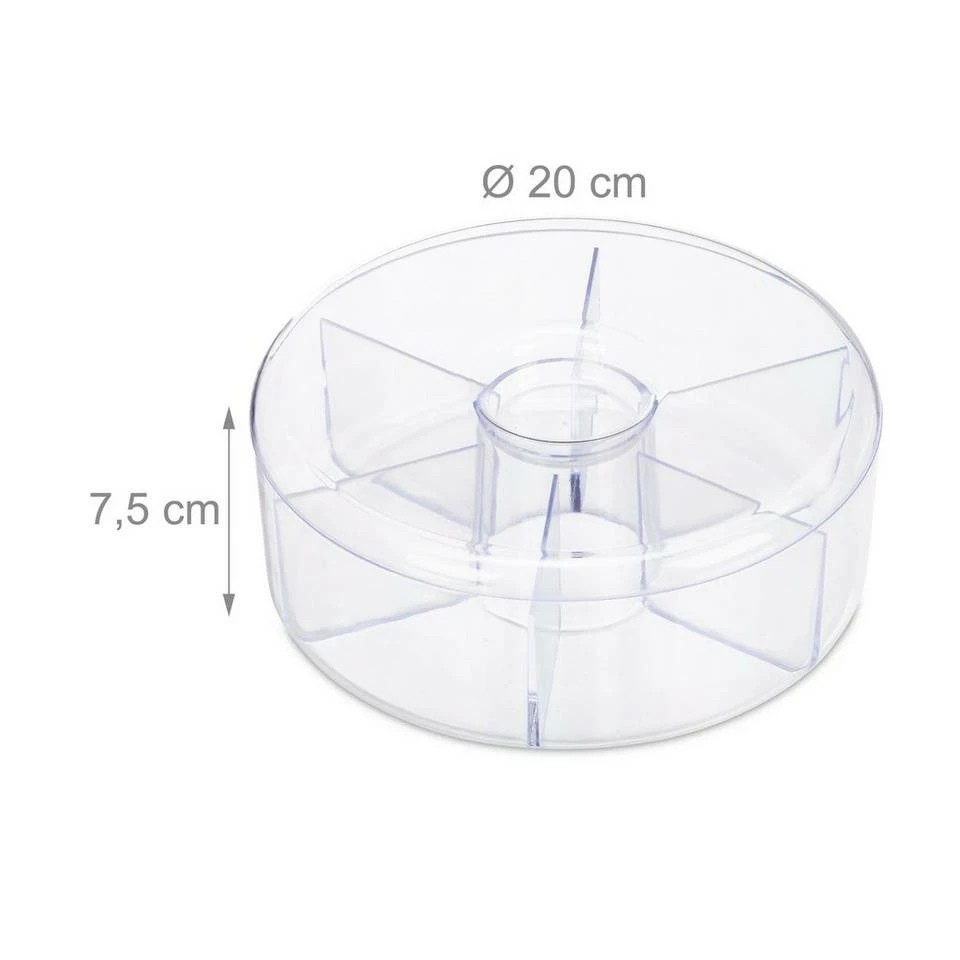relaxdays Teebox »8 x Teebox transparent mit 6 Fächern«, Kunststoff 4 relaxdays Teebox »8 x Teebox transparent mit 6 Fächern«, Kunststoff – Bild 4