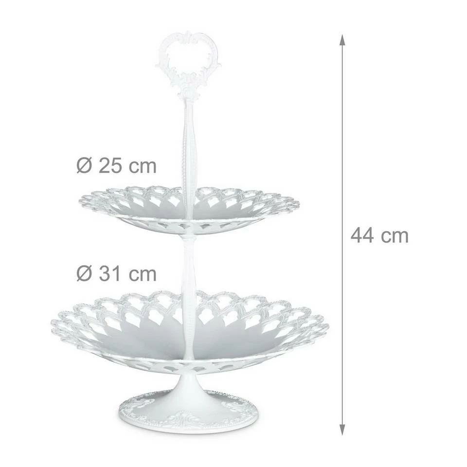 relaxdays Etagere »Etagere Metall«, Aluminium, Weiß Gold, Silber, Weiß 4 relaxdays Etagere »Etagere Metall«, Aluminium, Weiß Gold, Silber, Weiß – Bild 4