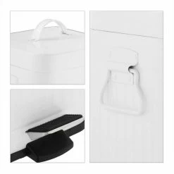 relaxdays Kosmetikeimer »Eckiger Kosmetikeimer 5 Liter«, Weiß Wei&szlig; Schwarz, Schwarz, Grau Schwarz -Neuetischkultur Verkäufe 2022 1ce6b5f8 1be6 5902 8775 a1ed2a041aa5