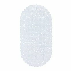 relaxdays Antirutschmatte »Badewanneneinlage Steinoptik«, Weiß Schwarz, Weiß, Grau