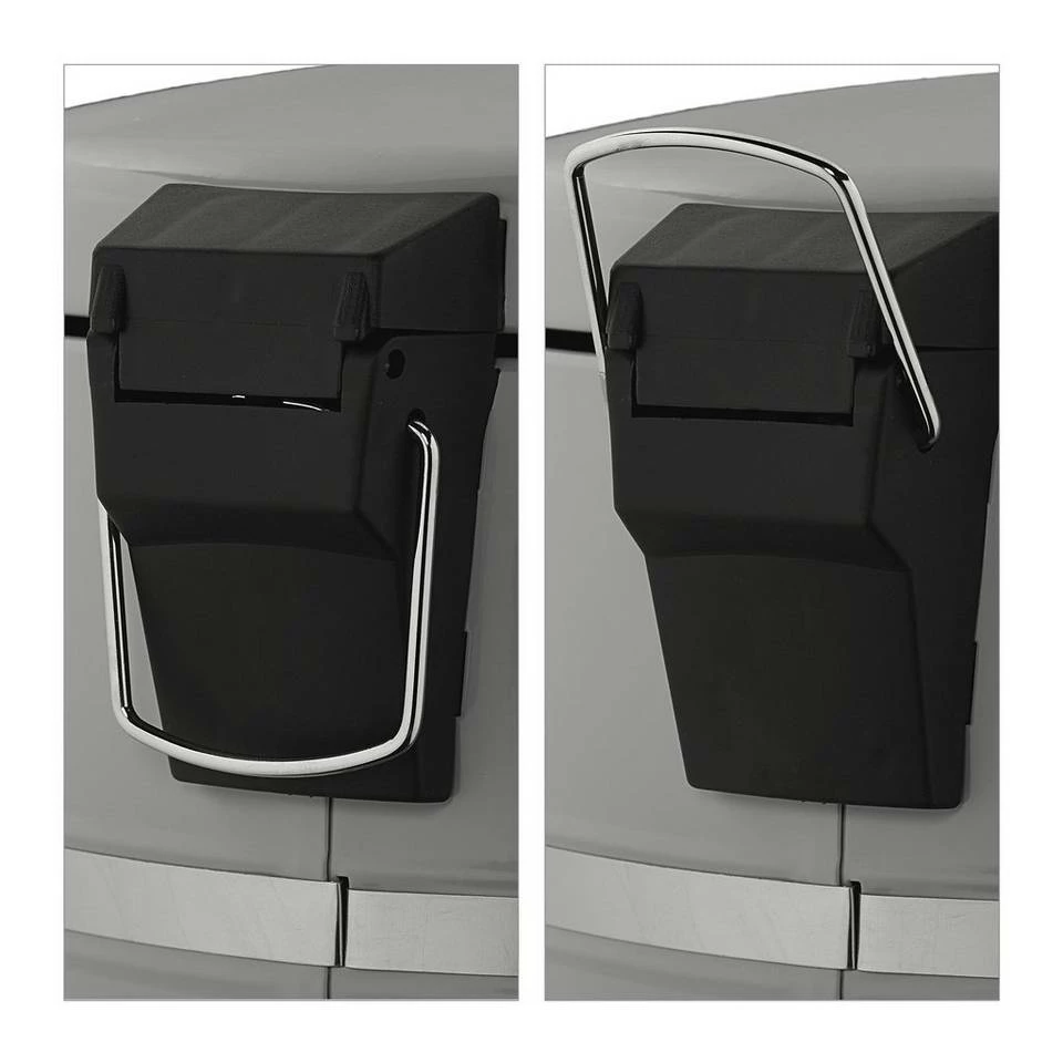 relaxdays Mülleimer »Mülleimer 20 l«, hellgrau Weiß Schwarz Silber, Schwarz Silber, Grau Schwarz Silber 8 relaxdays Mülleimer »Mülleimer 20 l«, hellgrau Weiß Schwarz Silber, Schwarz Silber, Grau Schwarz Silber – Bild 8