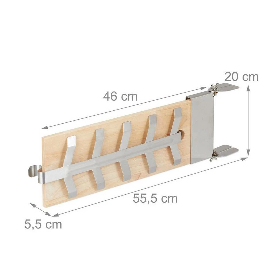 relaxdays Räucherbrett »Flammlachsbretter 2er Set Gummibaumholz«, Holz 4 relaxdays Räucherbrett »Flammlachsbretter 2er Set Gummibaumholz«, Holz – Bild 4