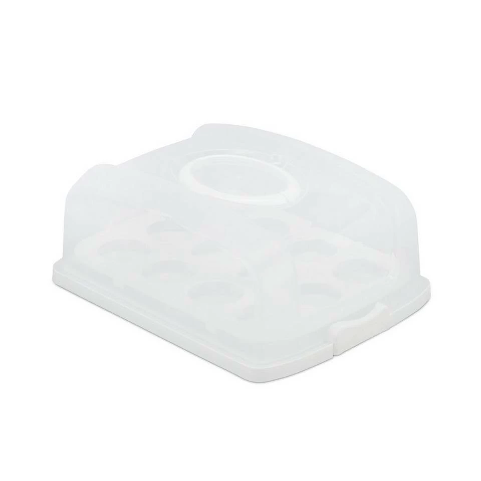 relaxdays Kuchentransportbox »Kuchenbox rechteckig«, Kunststoff, Weiß 10 relaxdays Kuchentransportbox »Kuchenbox rechteckig«, Kunststoff, Weiß – Bild 10