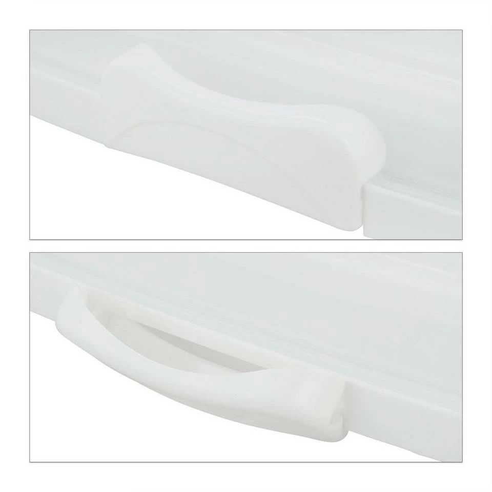 relaxdays Kuchentransportbox »Kuchenbox rechteckig«, Kunststoff, Weiß 8 relaxdays Kuchentransportbox »Kuchenbox rechteckig«, Kunststoff, Weiß – Bild 8