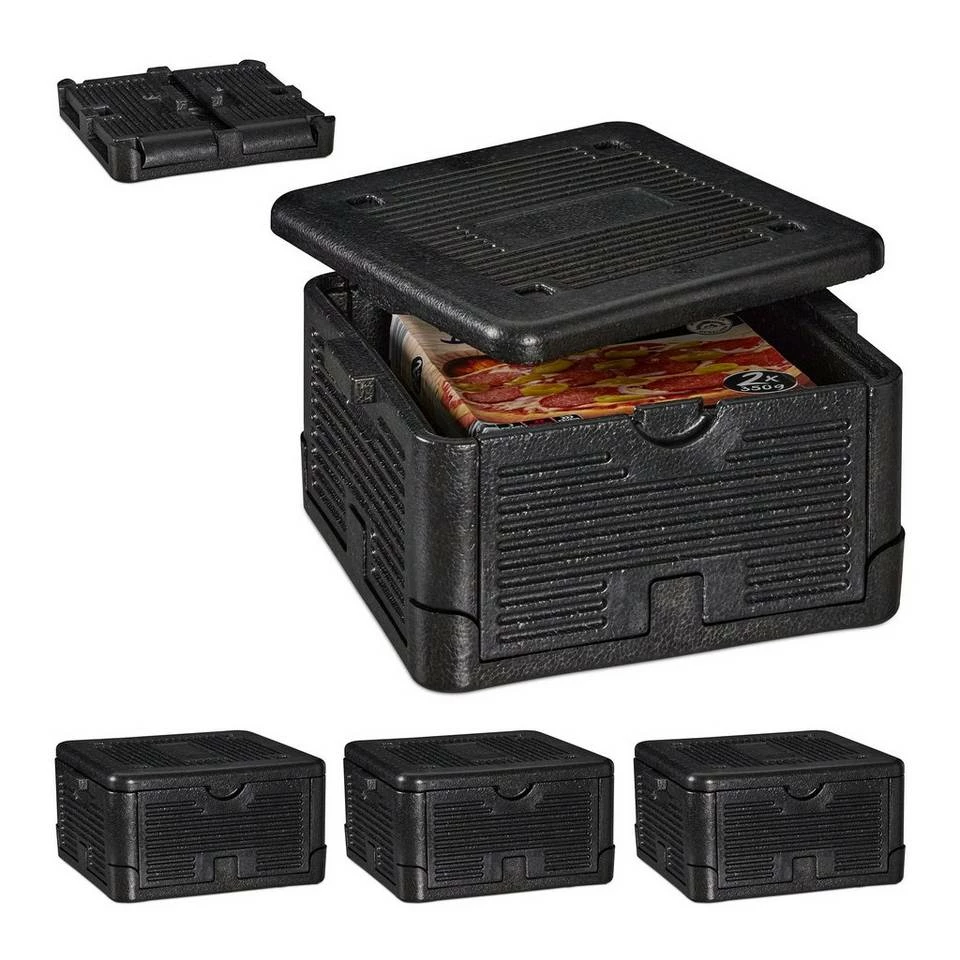 relaxdays Thermobehälter »4 x Thermobox für Essen 17 L«, Schaumstoff 1 relaxdays Thermobehälter »4 x Thermobox für Essen 17 L«, Schaumstoff