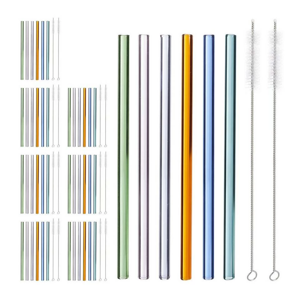 relaxdays Trinkhalme »48 x Strohhalme Glas bunt 23 cm« 1 relaxdays Trinkhalme »48 x Strohhalme Glas bunt 23 cm«