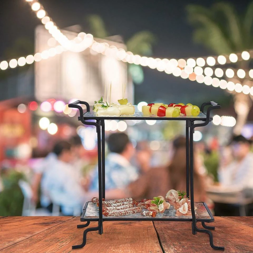 relaxdays Etagere »Moderne Etagere aus Glas«, Glas 2 relaxdays Etagere »Moderne Etagere aus Glas«, Glas – Bild 2