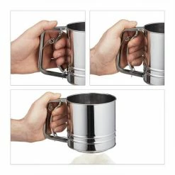 relaxdays Küchensieb »10 x Einhand Mehlsieb Edelstahl«, Edelstahl -Neuetischkultur Verkäufe 2022 27a732d9 3a77 53d5 9ace 4b32dd1b4e10