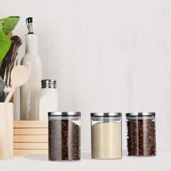 relaxdays Vorratsglas »Vorratsglas 3er Set je 600 ml«, Glas 10 relaxdays Vorratsglas »Vorratsglas 3er Set je 600 ml«, Glas -Neuetischkultur Verkäufe 2022 285ca110 5e79 5a21 ba98 203cbf32ab3c