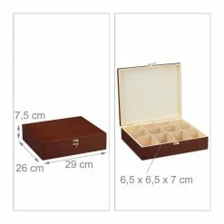 relaxdays Teebox »Teebox Holz 12 Fächer«, Holz 13 relaxdays Teebox »Teebox Holz 12 Fächer«, Holz -Neuetischkultur Verkäufe 2022 29850cb5 f68b 5803 80cf 284a1095039c