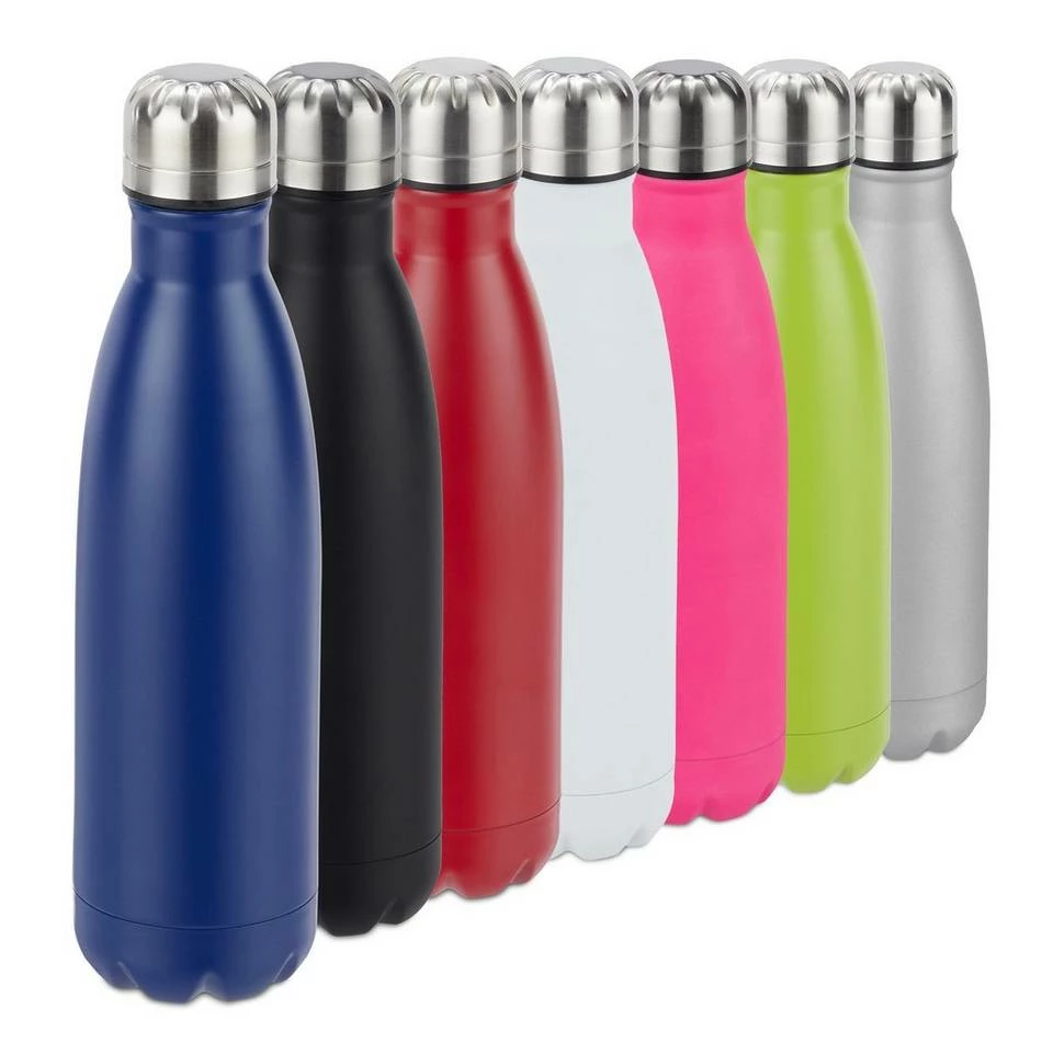 relaxdays Isolierflasche »Trinkflasche Edelstahl«, Rot Dunkelblau Silber Schwarz, Weiß Silber Schwarz, Silber Schwarz, Schwarz Silber 15 relaxdays Isolierflasche »Trinkflasche Edelstahl«, Rot Dunkelblau Silber Schwarz, Weiß Silber Schwarz, Silber Schwarz, Schwarz Silber – Bild 15