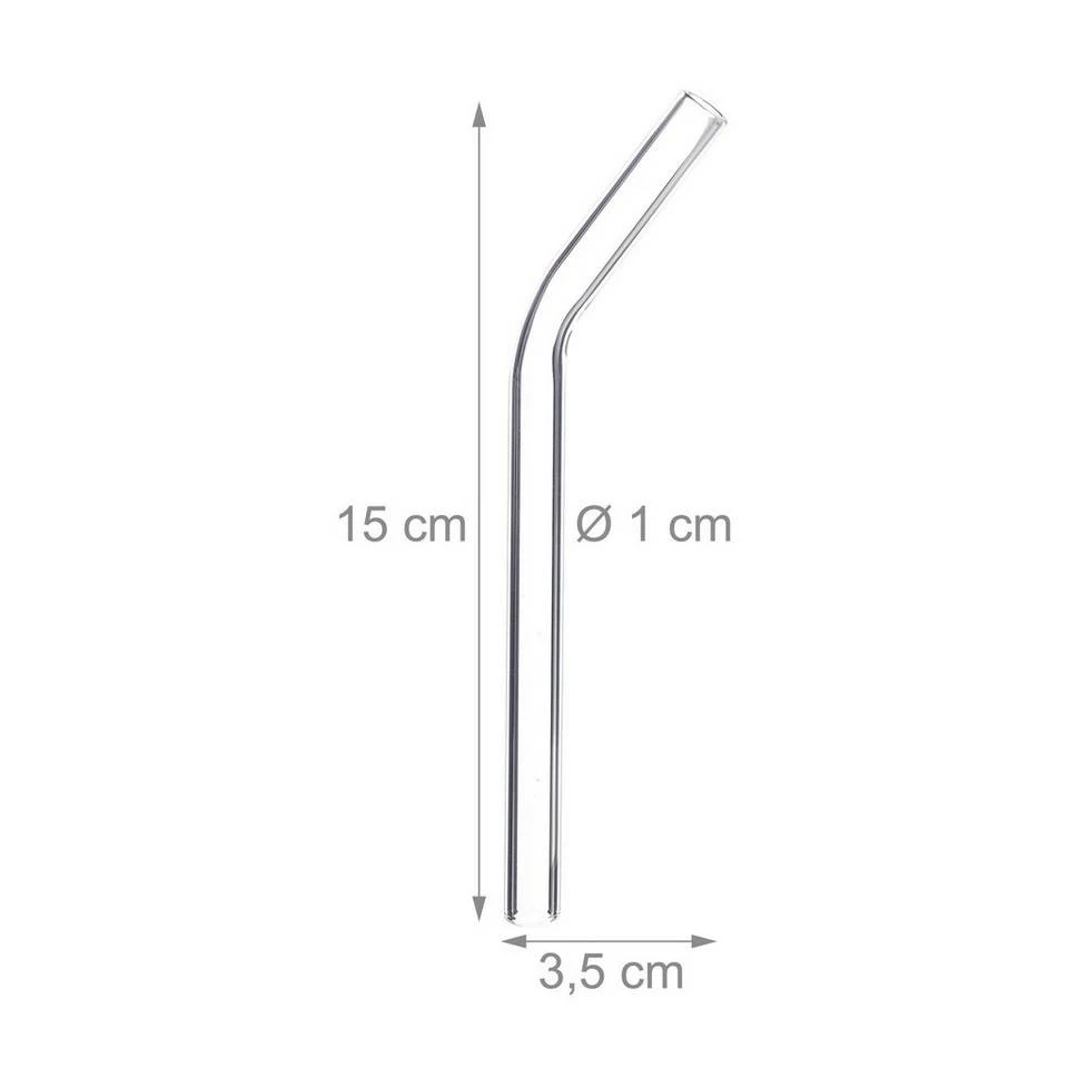 relaxdays Trinkhalme »12 x Strohhalme Glas gebogen 15 cm« 4 relaxdays Trinkhalme »12 x Strohhalme Glas gebogen 15 cm« – Bild 4
