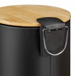 relaxdays Kosmetikeimer »Kosmetikeimer mit Bambusdeckel 5 Liter«, Schwarz Wei&szlig; Hellbraun Silber, Schwarz Hellbraun Silber, Grau Hellbraun Silber -Neuetischkultur Verkäufe 2022 2ce0651c 0e4d 5399 ba2d 30faa54336dc