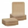 relaxdays Einwegteller »50 x Bambus Teller eckig 8,5 cm«