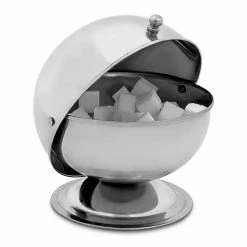 relaxdays Zuckerdose »Zuckerdose SWEETY aus Edelstahl«, Edelstahl