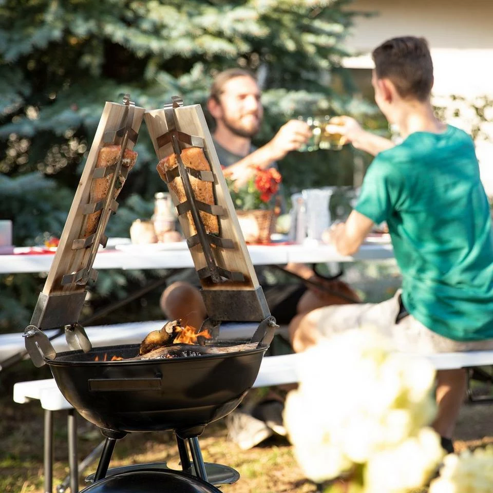 relaxdays Räucherbrett »Flammlachsbretter 2er Set Buchenholz«, Holz 2 relaxdays Räucherbrett »Flammlachsbretter 2er Set Buchenholz«, Holz – Bild 2