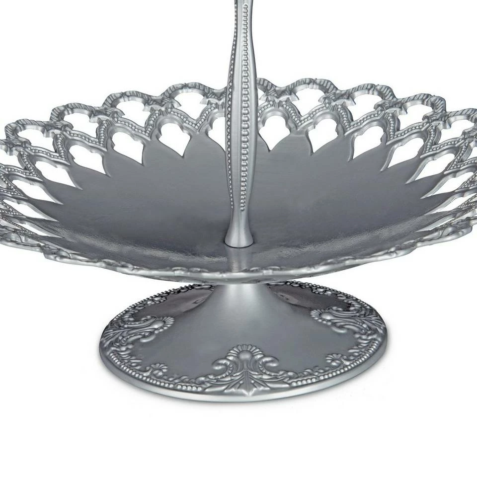 relaxdays Etagere »2 x Etagere Metall silber«, Aluminium 6 relaxdays Etagere »2 x Etagere Metall silber«, Aluminium – Bild 6