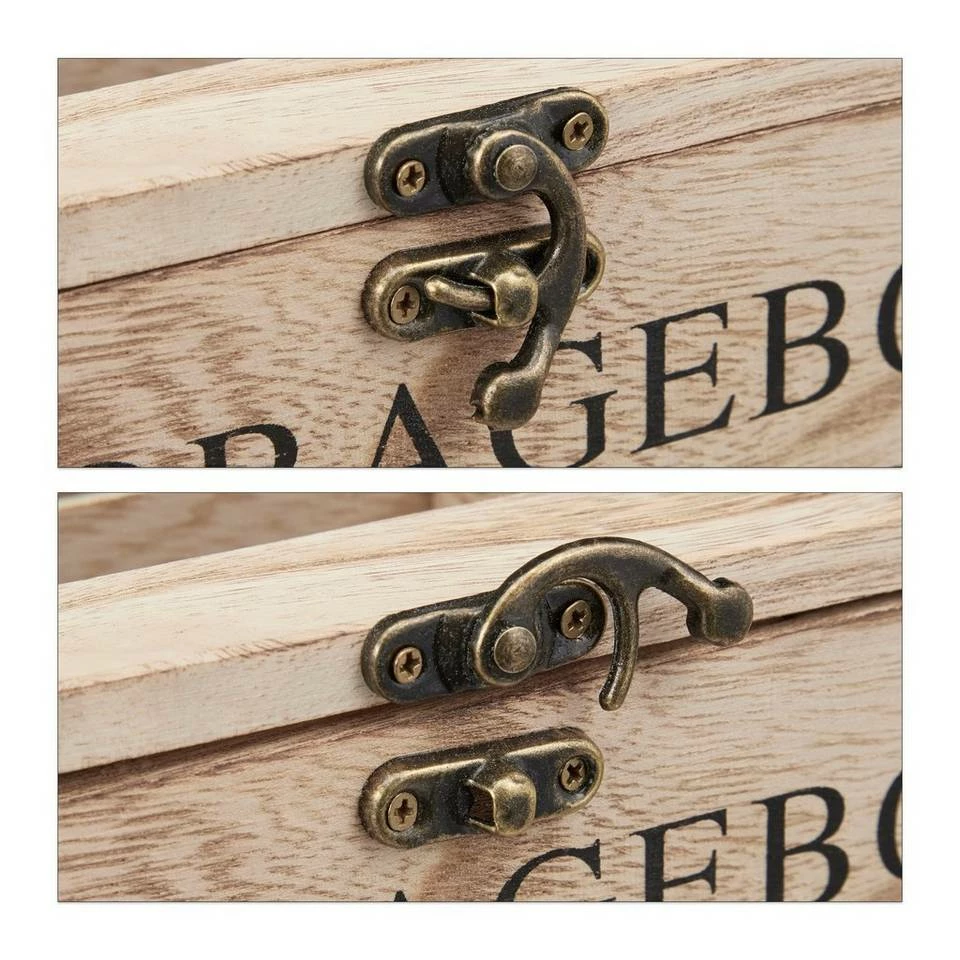 relaxdays Teebox »Teebox Holz 9 Fächer«, Holz 6 relaxdays Teebox »Teebox Holz 9 Fächer«, Holz – Bild 6