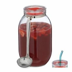 relaxdays Vorratsglas »Aufbewahrungsglas 3 Liter«, Glas