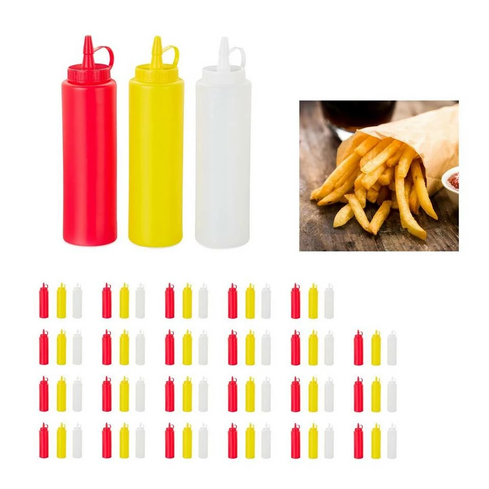 relaxdays Vorratsglas »72 x Squeeze Flasche«, Kunststoff 1 relaxdays Vorratsglas »72 x Squeeze Flasche«, Kunststoff