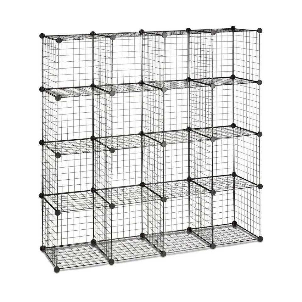 relaxdays Steckregal »Steckregal Drahtgitter 16 Fächer«, 30 x 30 cm 10 relaxdays Steckregal »Steckregal Drahtgitter 16 Fächer«, 30 x 30 cm – Bild 10